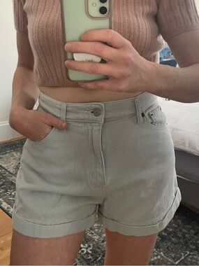 Levi's Light Wash High-Waist Jean Shorts
